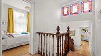 The rest of the bedrooms are located on the top floor.