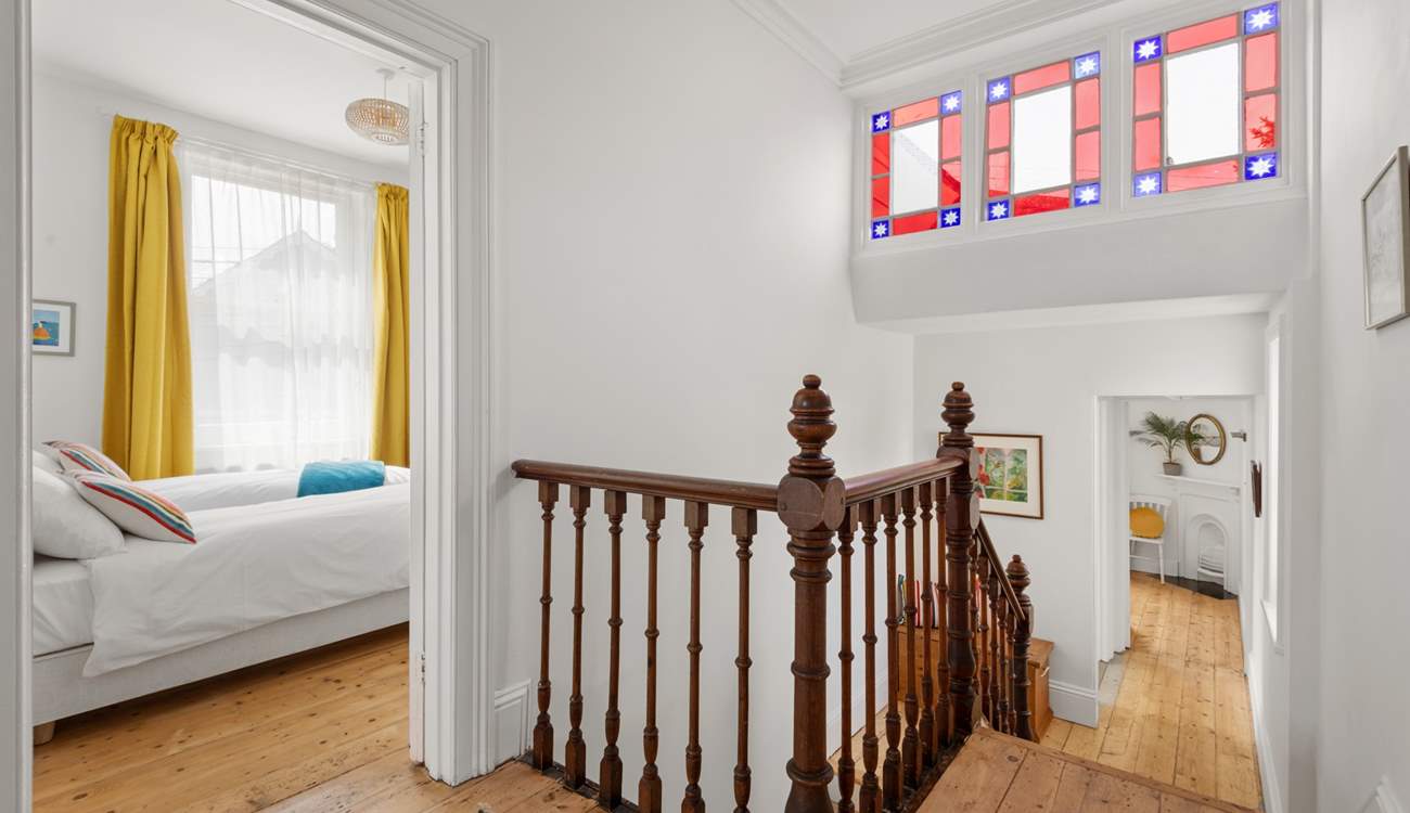 The rest of the bedrooms are located on the top floor.