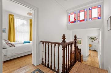 The rest of the bedrooms are located on the top floor.