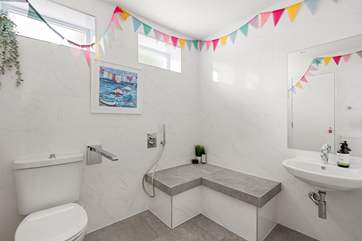 The ground floor's wet-room is perfect for mobility-challenged guests.