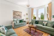 The light and airy sitting-room is a superb place to relax and take in the views.