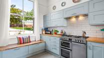 The kitchen has everything you'll need to cook up some delicious meals.