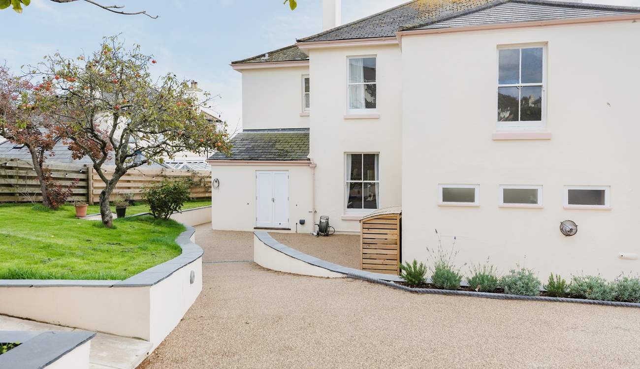 The outside space at Duncombe.