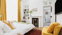 The snug as a mobility friendly bedroom, with access to the wet-room.