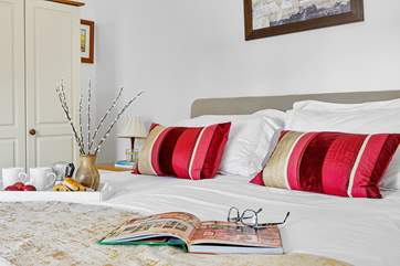 The beautiful main bedroom.