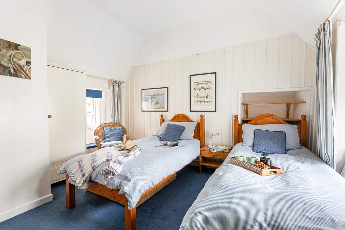 Bedroom 2 with its ‘zip and link’ (super-king or twin) beds is suitable for either adults or children.