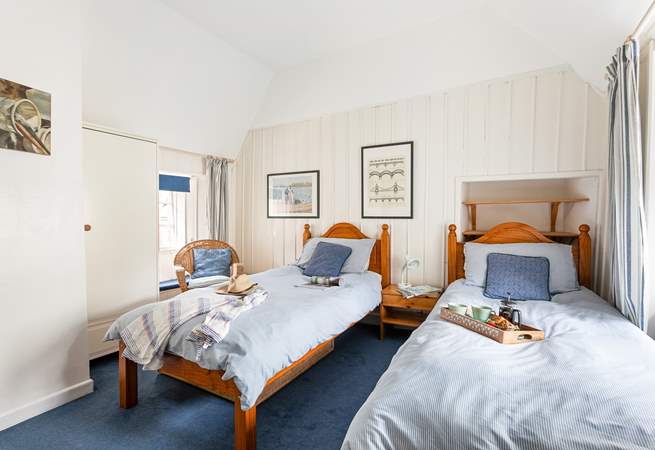 Bedroom 2 with its ‘zip and link’ (super-king or twin) beds is suitable for either adults or children.