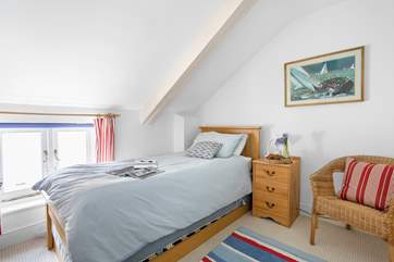 The single bedroom on the first floor is ideal for either an adult or child.
