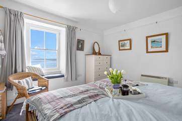 Both the first floor ‘zip and link’ (super-king or twin) bedrooms have stunning views and a perfectly placed window seat.