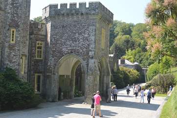 Caerhays Castle has beautiful gardens to visit in spring.