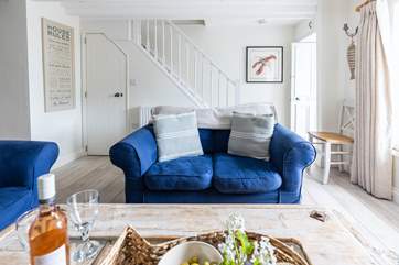 Snuggle up in front of the wood-burner for a cosy night in.
