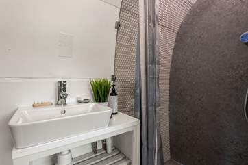 Unwind after a long day in the modern shower.