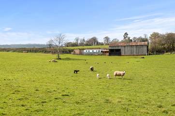 An idyllic valley surrounds this gorgeous retreat.