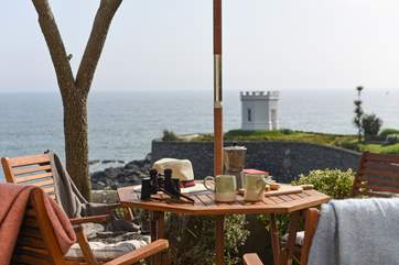 There aren't many better places to enjoy a cup of coffee in the morning than here.