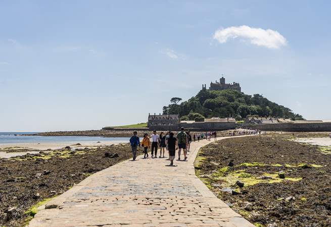 The famous St Michael's Mount is only a stone's throw away.