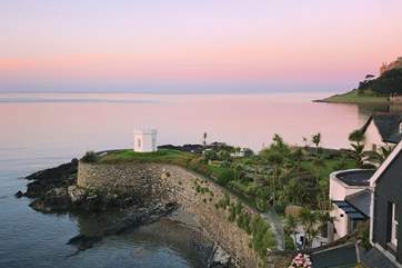 Enjoy the evening sun in your Cornish home-from-home.
