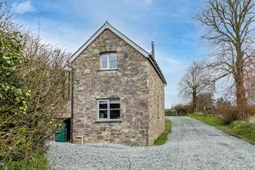 Looking back up towards the Cottage.