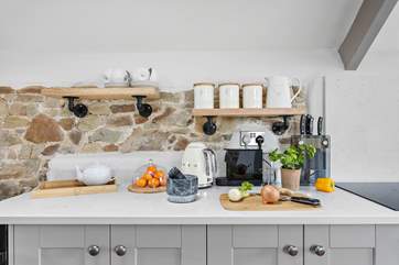 The kitchen has everything you need.