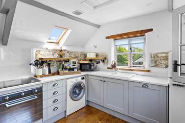 The kitchen has everything you need.