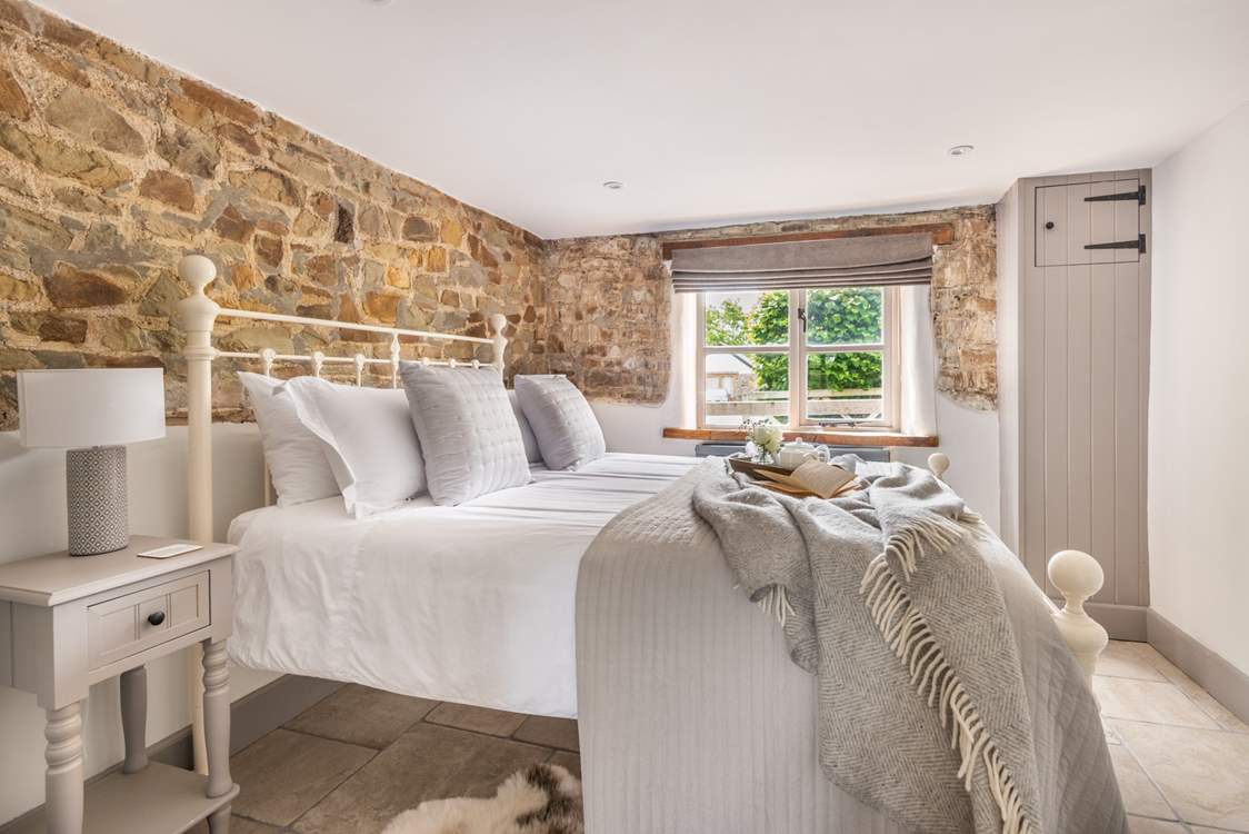 The bedroom is a simply gorgeous space.