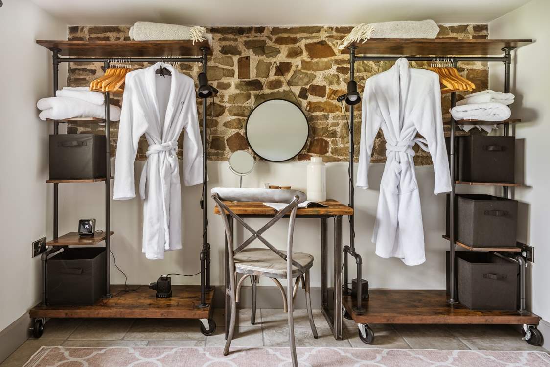 Get ready in style in the lovely dressing room.