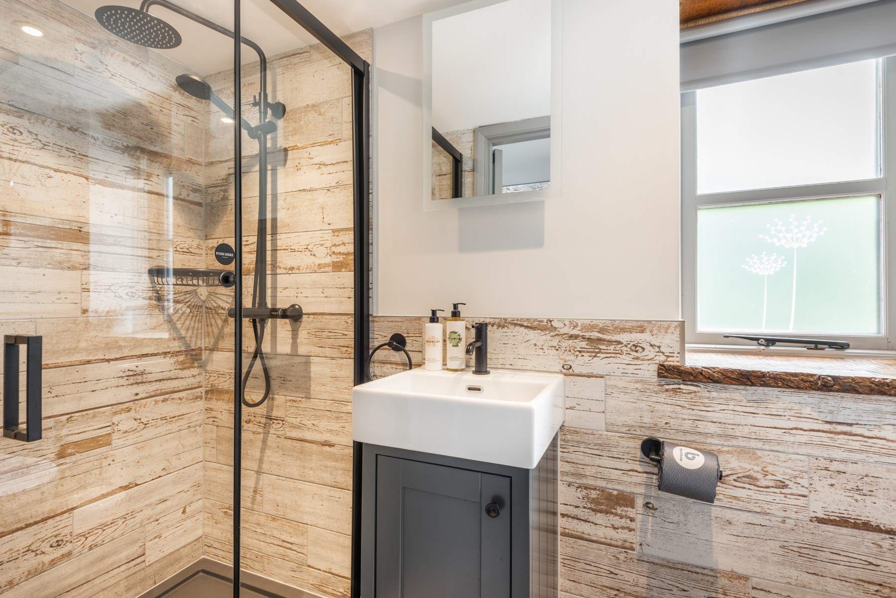 The shower-room is divine.