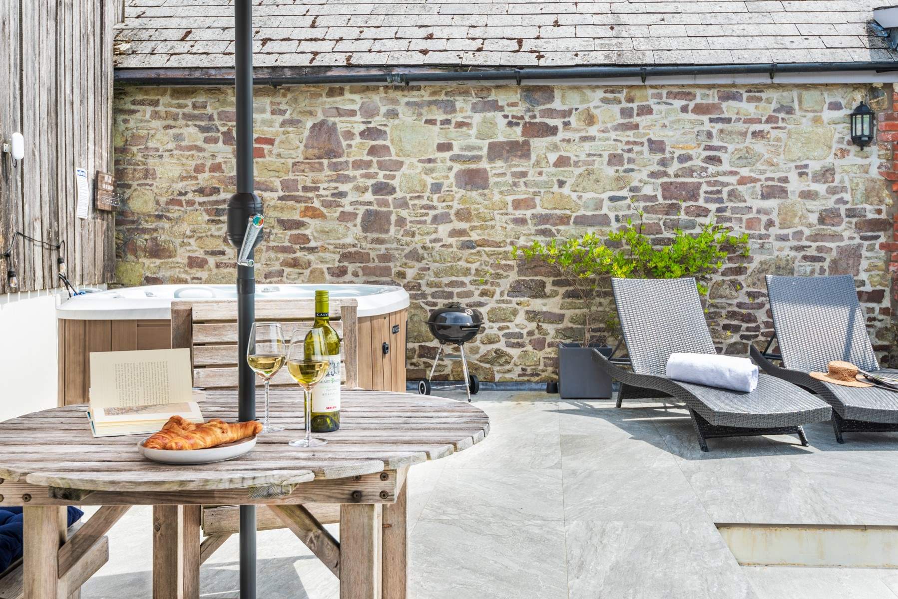 Dine al fresco on the terrace.