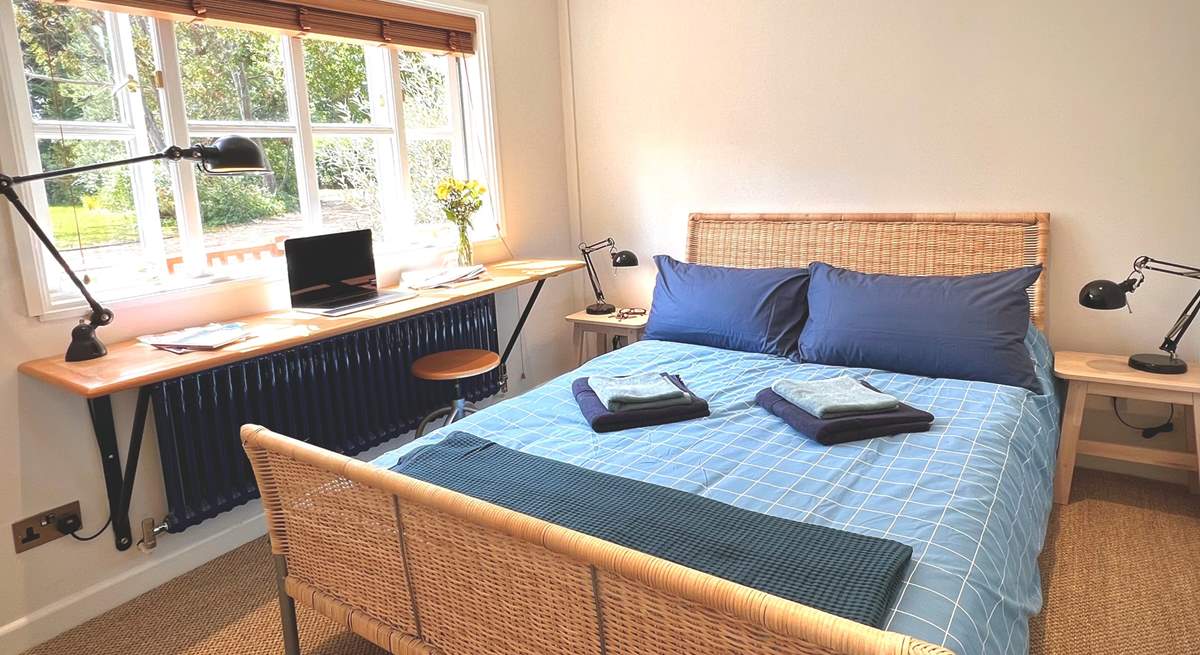 Bedroom 2 has a double bed and lovely outlook over the surrounding countryside.