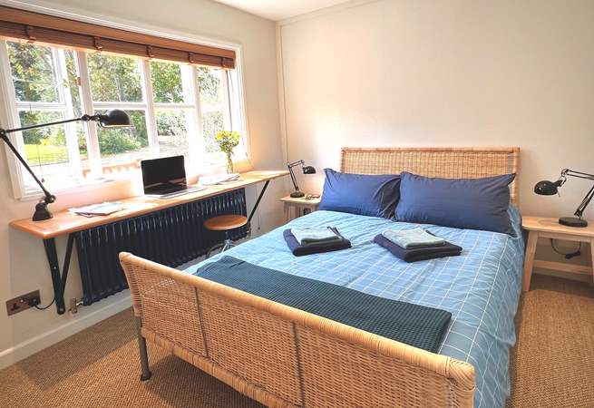 Bedroom 2 has a double bed and lovely outlook over the surrounding countryside.