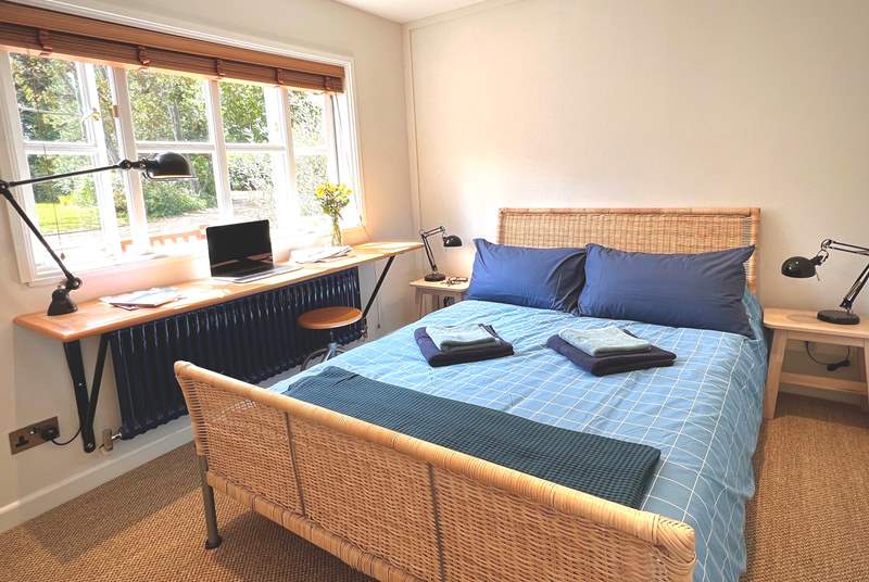 Bedroom 2 has a double bed and lovely outlook over the surrounding countryside.