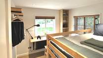 The storage space in bedroom 3.