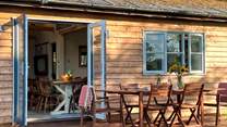 Step outside to dine in warmer weather or indoors in cooler months.