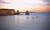 Freshwater Bay in West Wight is renowned for clear waters and stunning scenery. - Thumbnail Image