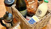 A thoughtful welcome basket with locally sourced goodies will be waiting for your arrival.