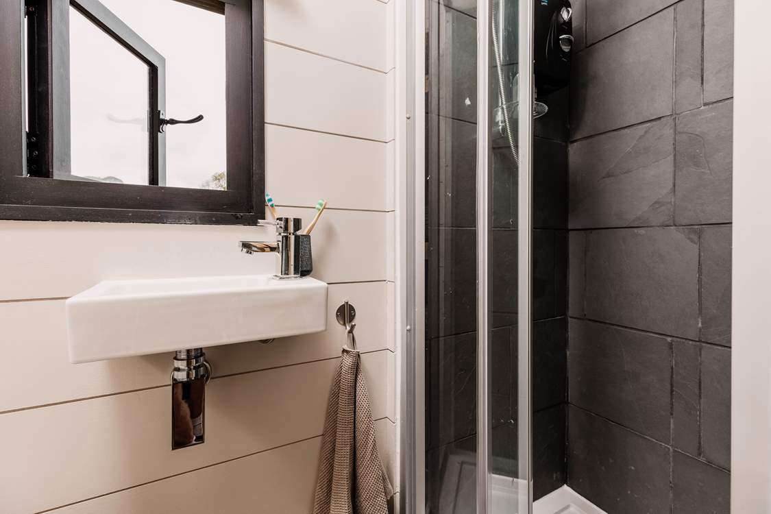 The stylish shower-room.