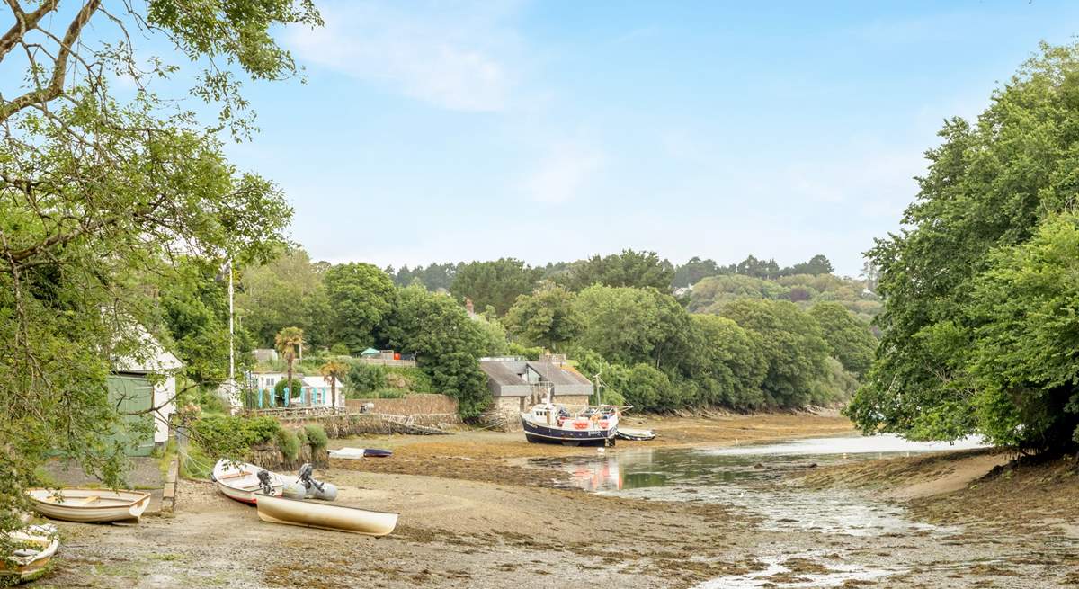 Watch the tide ebb and flow throughout the Helford Passage. 