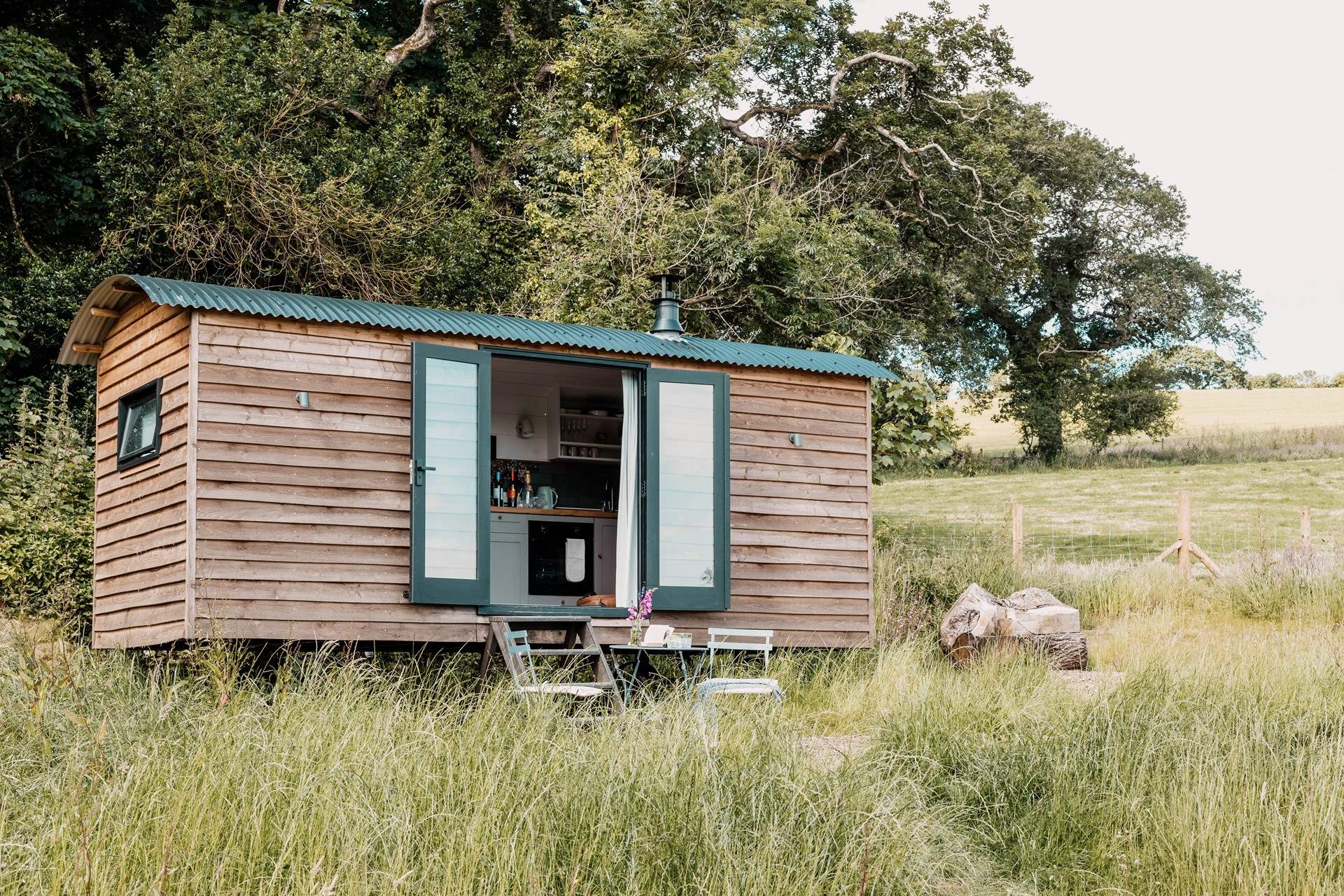The perfect hideaway for two guests and their tiny companion. 