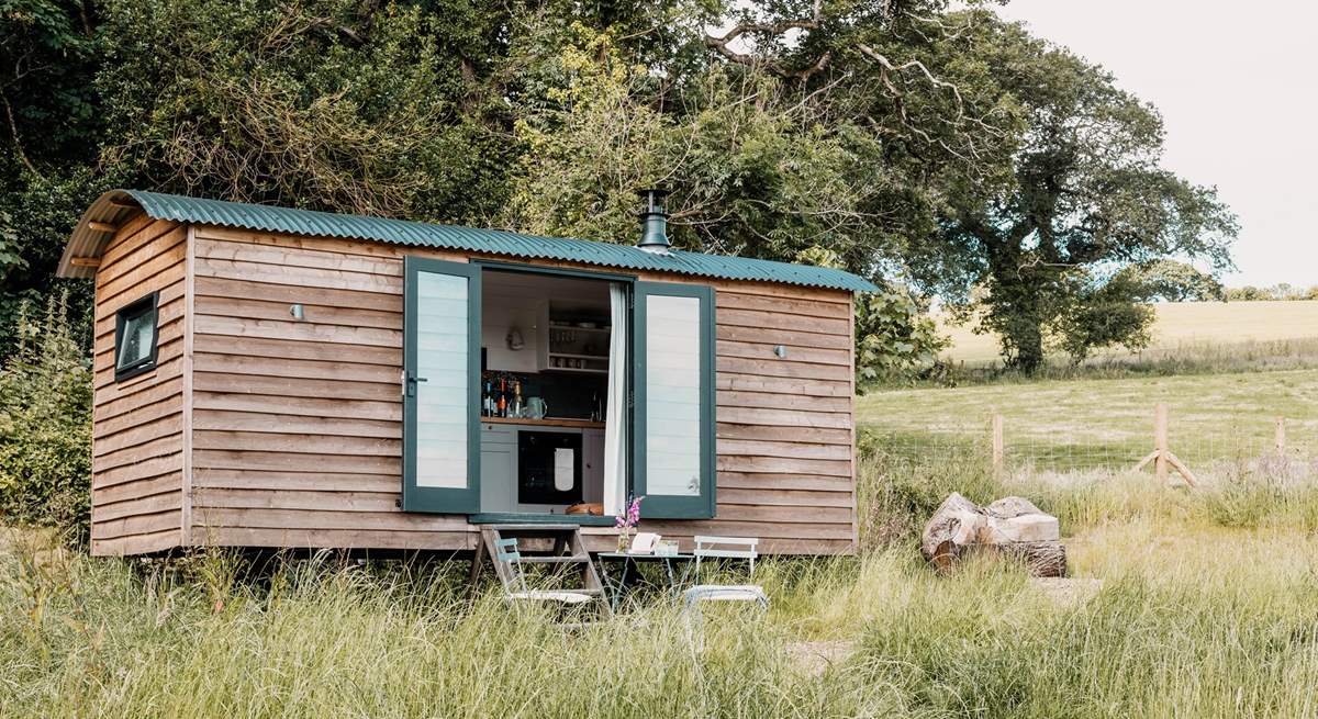 The perfect hideaway for two guests and their tiny companion. 