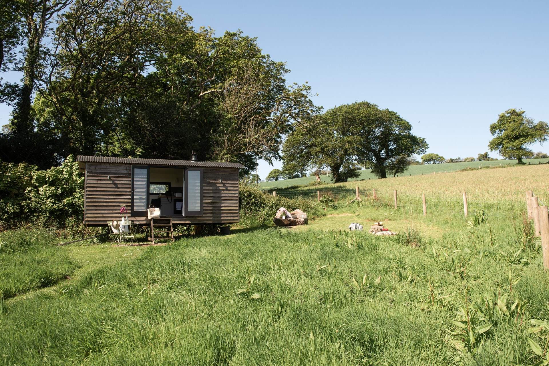 The perfect hideaway for two guests and their tiny companion. 