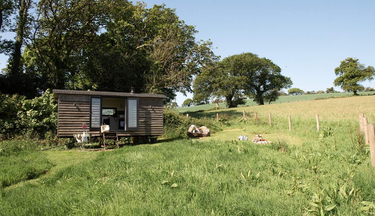 The perfect hideaway for two guests and their tiny companion. 