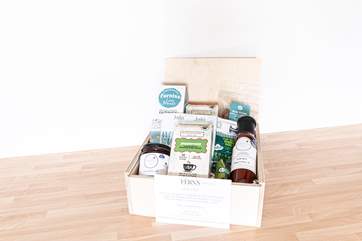 A lovely welcome pack awaits you.
