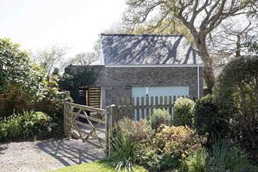 You can see the back of Little Hawkridge from the drive and end of the garden.