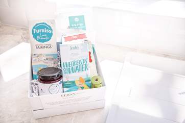A fabulous welcome pack awaits you.