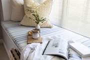 Delve into your favourite book on the beautiful window seat.