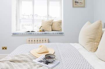 Wake to the morning sun creeping in through the blinds.