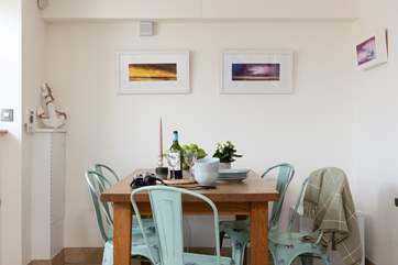 A place to enjoy holiday meals together but with such a great choice of places to eat and drink in the village we don't think the dining-table will be used a great deal!