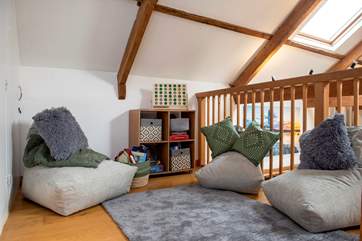 The youngsters will love this area on the balcony.