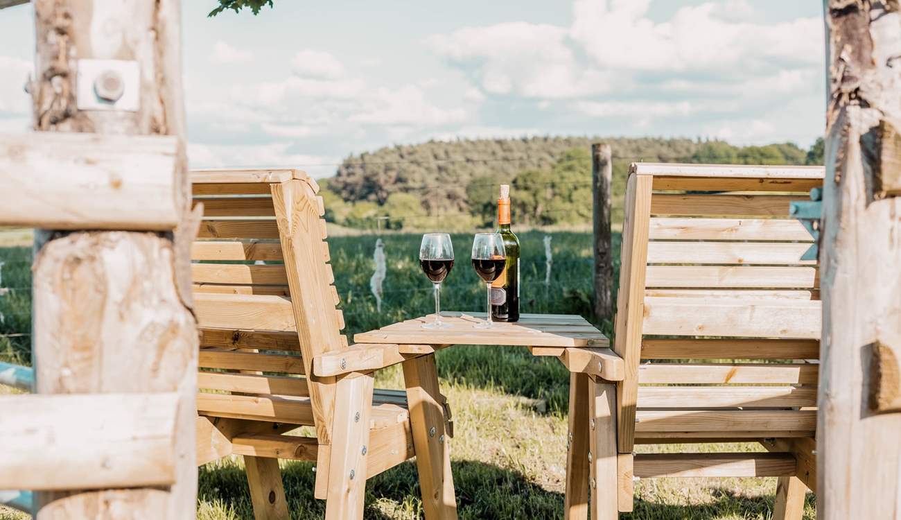 Enjoy a sundowner at your very own view point. 