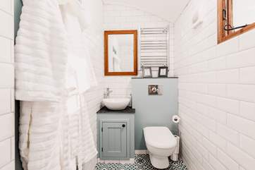 The shower-room for a refreshing shower.
