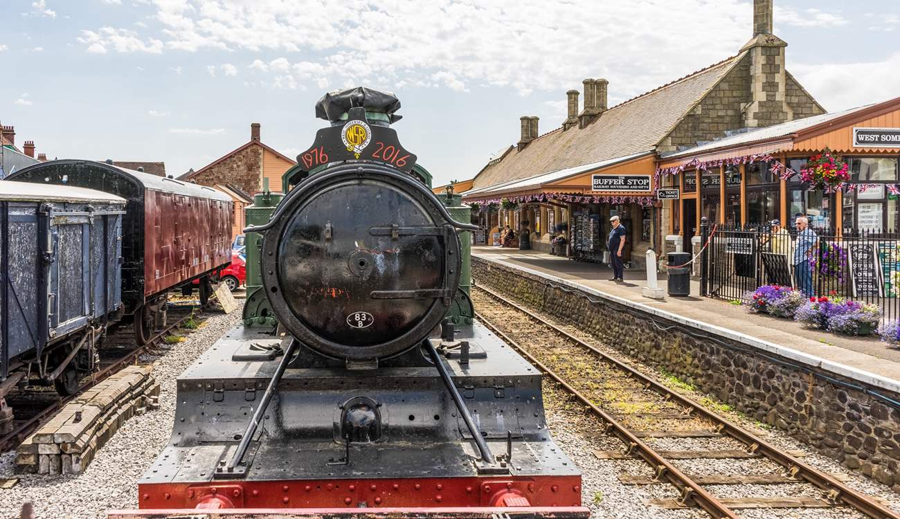 Why not hop on the West Somerset Steam Railway that leaves from Bishops Lydeard?